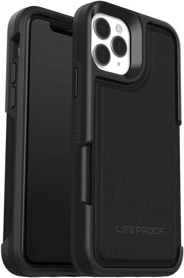 LifeProof Flip Wallet Case for IPhone 11 Pro 5.8 inch Screen (NON WATERPROOF)- Black