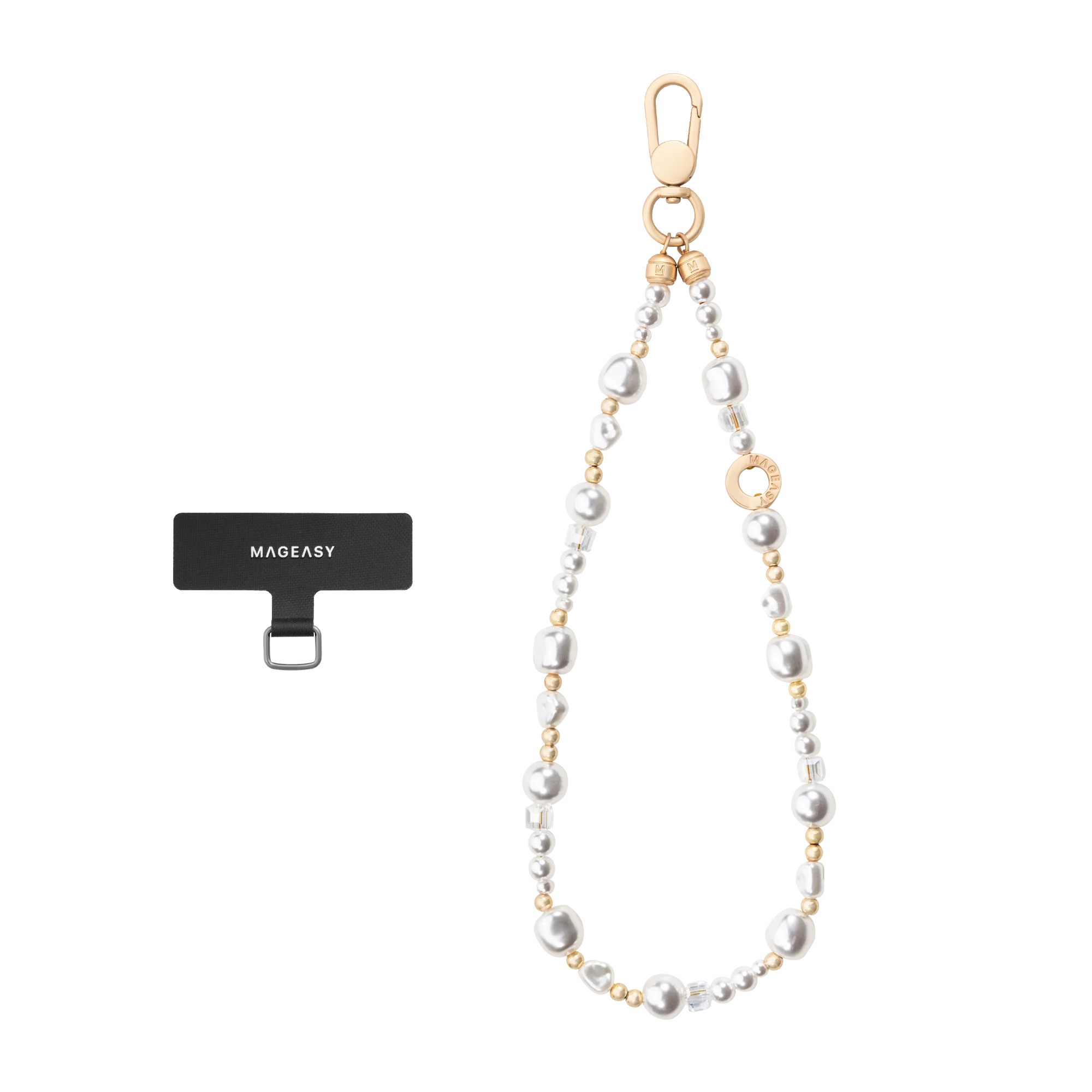 Mageasy Pearl iPhone Wrist Strap - Snap Hook