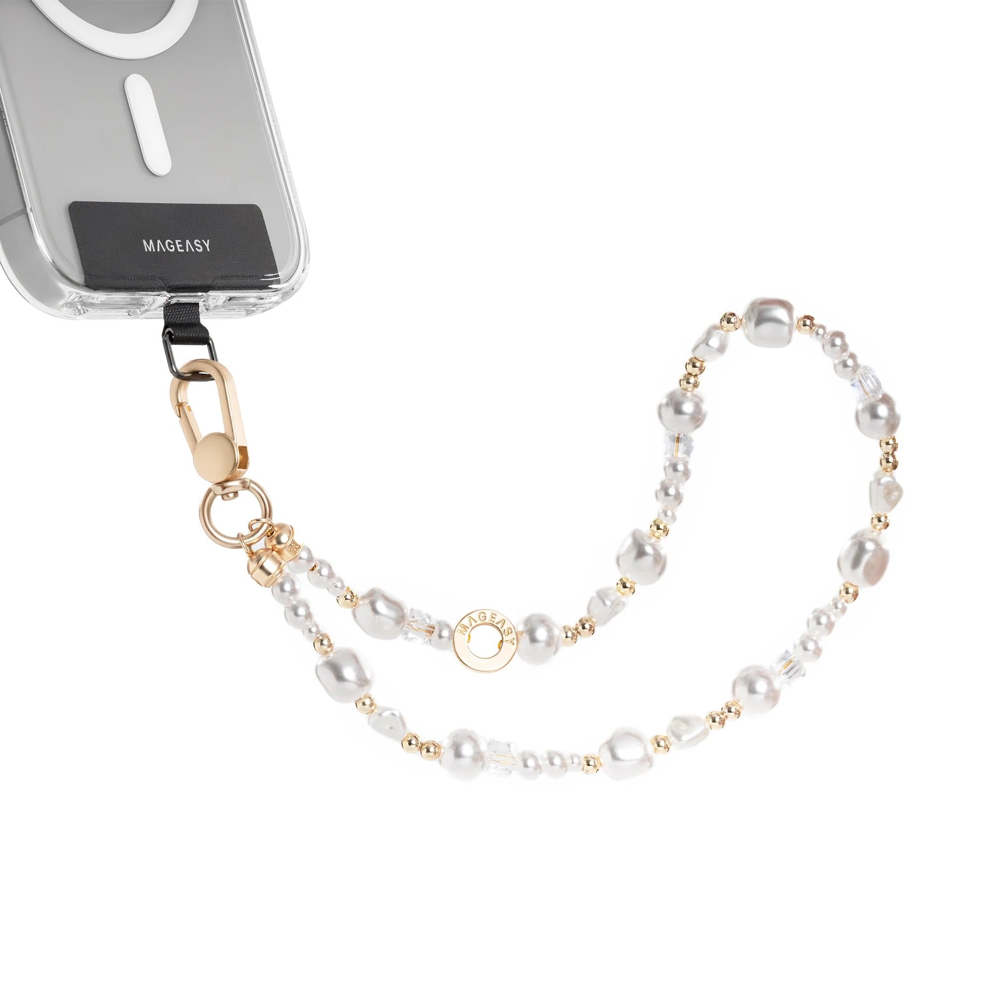 Mageasy Pearl iPhone Wrist Strap - Snap Hook