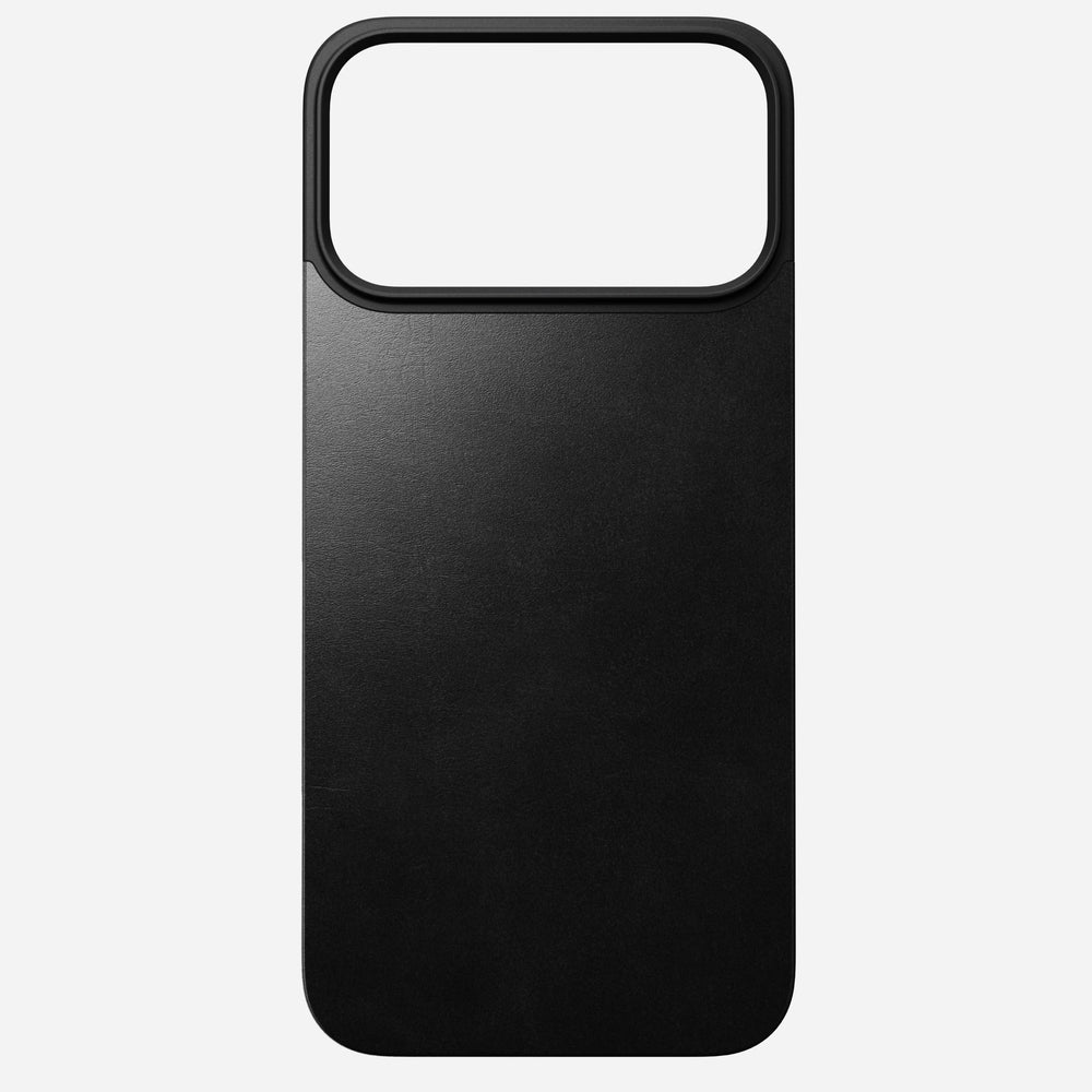 nomad horween case for iphone 17 pro max black buttons detail