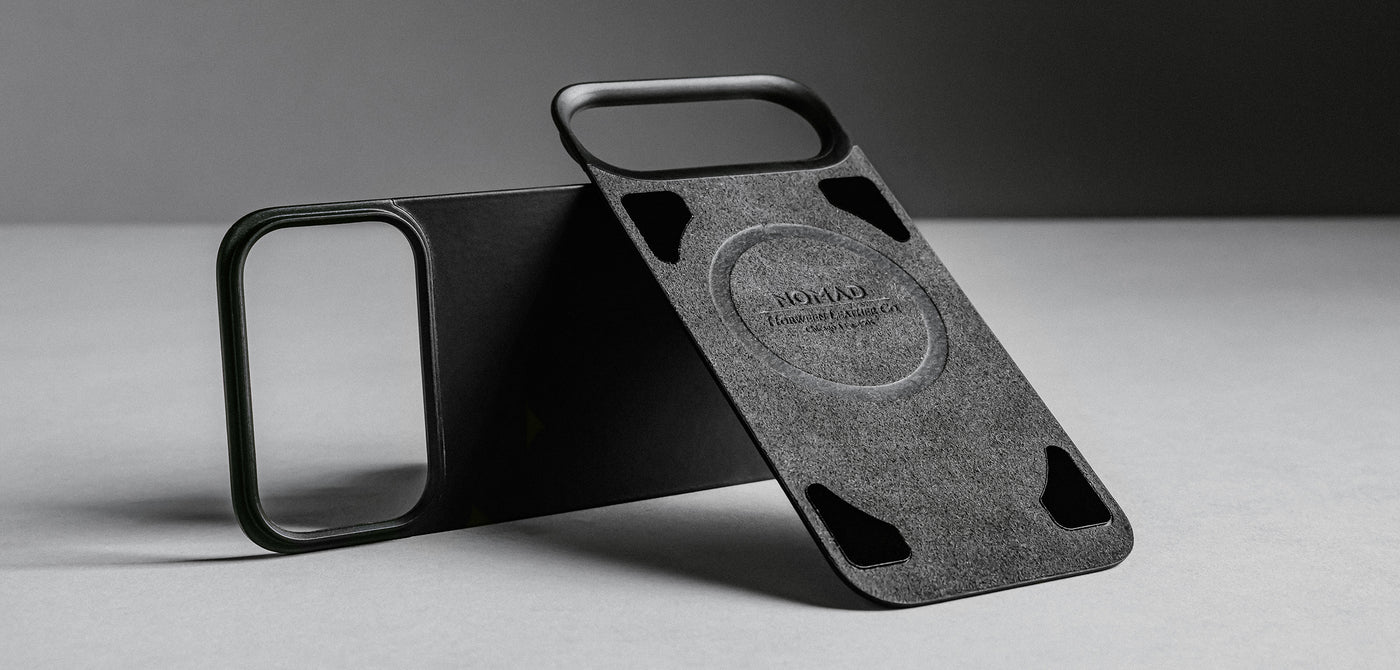 nomad horween case for iphone 17 air black magnetic charging