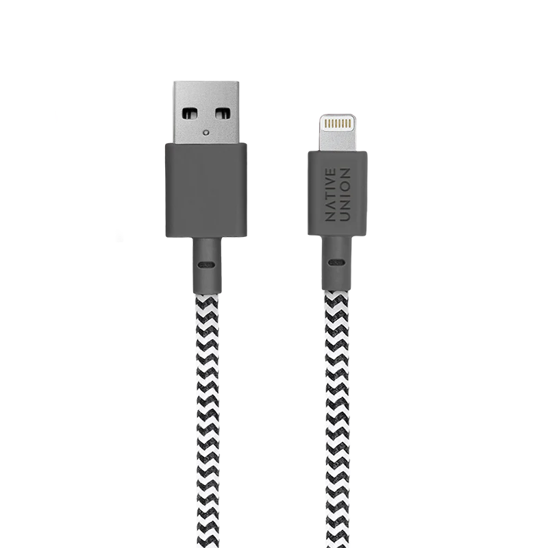 Native Union Belt Cable Lightning to USB-A with Leather Strap - Zebra Tan