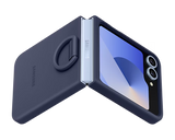 Samsung Original Silicone Case Samsung Galaxy Z Flip 6 / Flip 7 FE with Ring - Navy