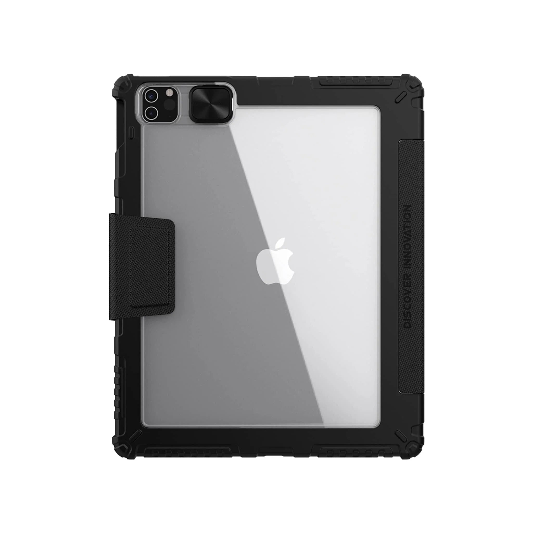 Rugged Bumper Leather Pro Case for iPad Pro 11 2nd/3rd and iPad Air 4/5 - Black