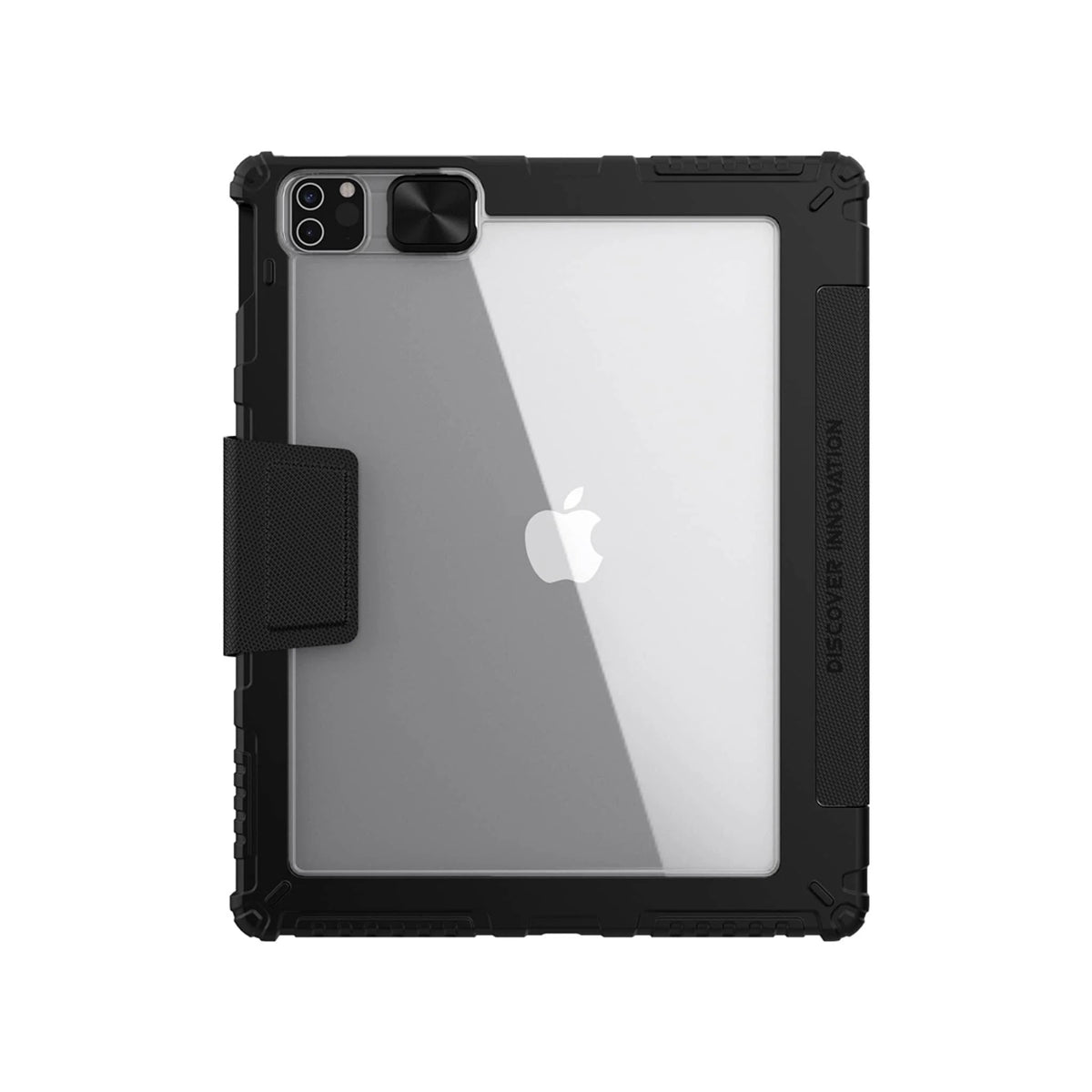 Rugged Bumper Leather Pro Case for iPad Pro 11 2nd/3rd and iPad Air 4/5 - Black