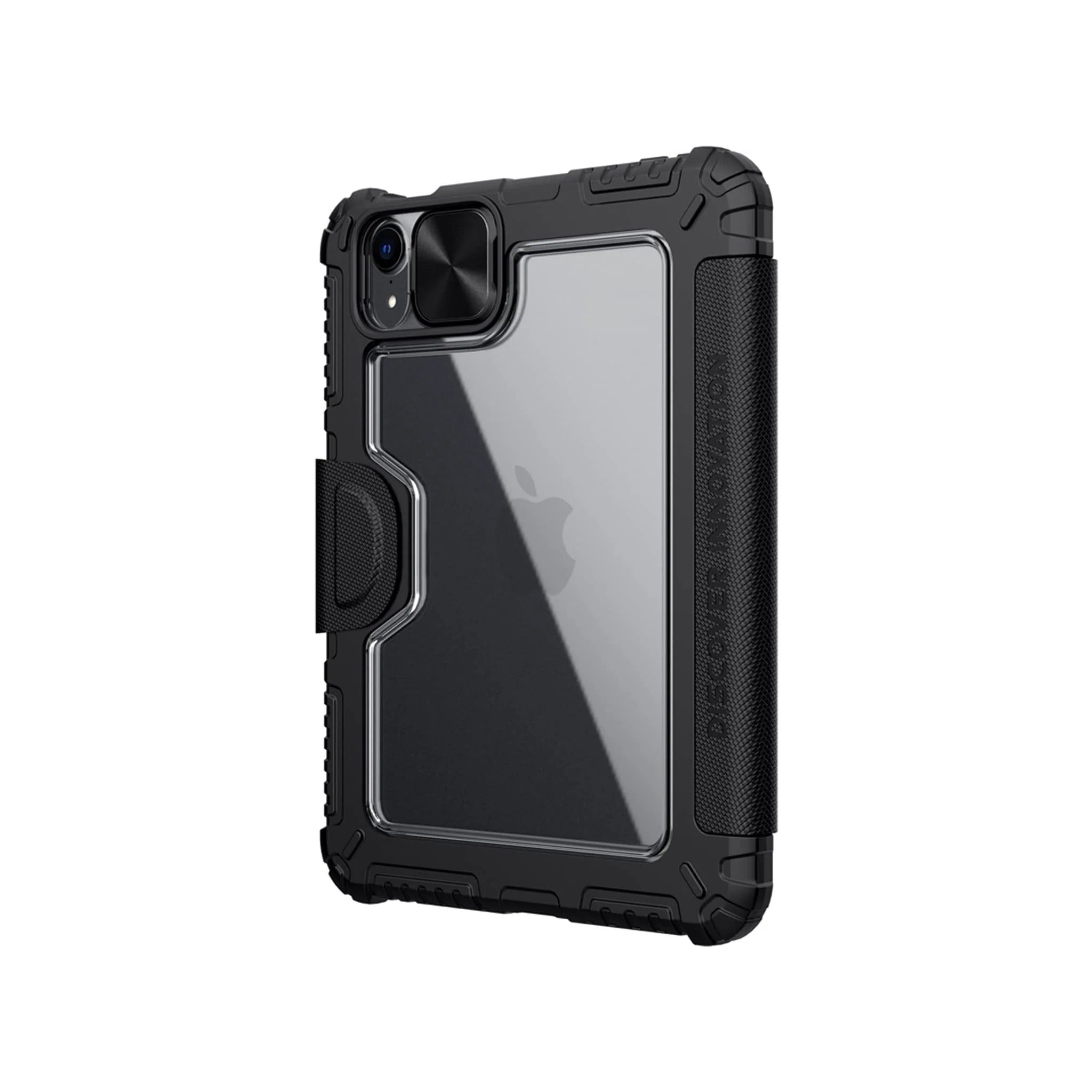 Rugged Bumper Leather Pro Case for iPad Pro 11 2nd/3rd and iPad Air 4/5 - Black