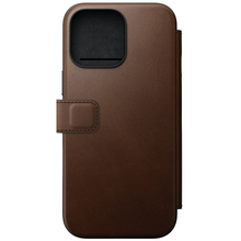 Load image into Gallery viewer, Nomad Modern Leather Folio Case for iPhone 16 Pro Max - Brown