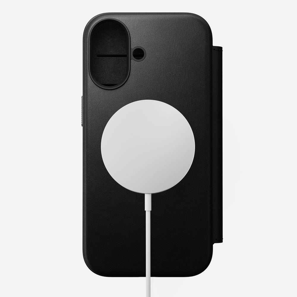 nomad folio folio case for iphone 17 black button access