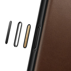 nomad folio folio case for iphone 17 pro max brown stand mode