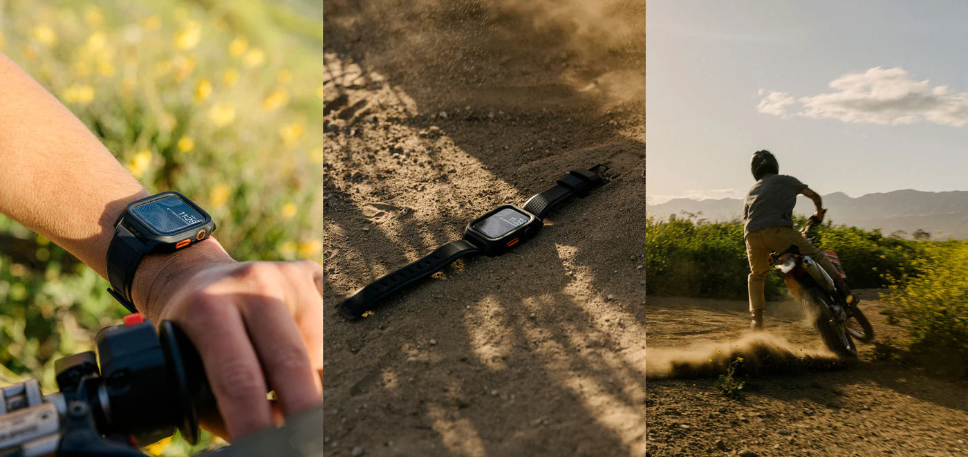 Nomad Rugged Apple Watch Case & Band 44m / 45mm - Black Hardware