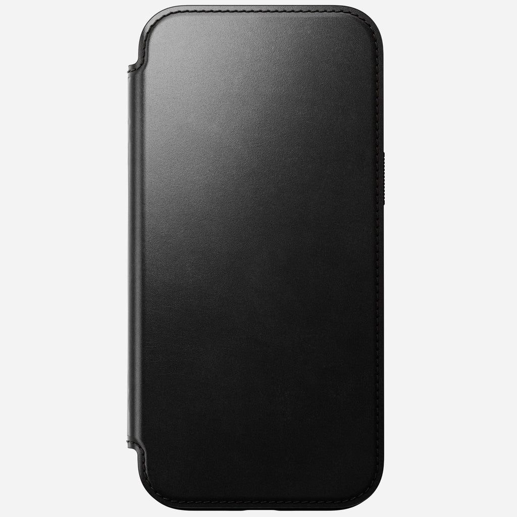 Nomad Horween Premium Leather Folio Case iPhone 16 Pro 6.3 - Black