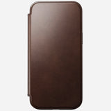 Nomad Horween Premium Leather Folio Case iPhone 16 Pro Max 6.9 - Brown