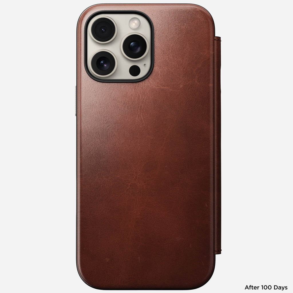 Nomad Horween Leather FOLIO Case for iPhone 16 Pro Max - Olde Dublin Limited Ed