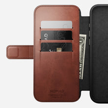 Load image into Gallery viewer, Nomad Horween Leather FOLIO Case for iPhone 16 Pro - Olde Dublin Limited Ed