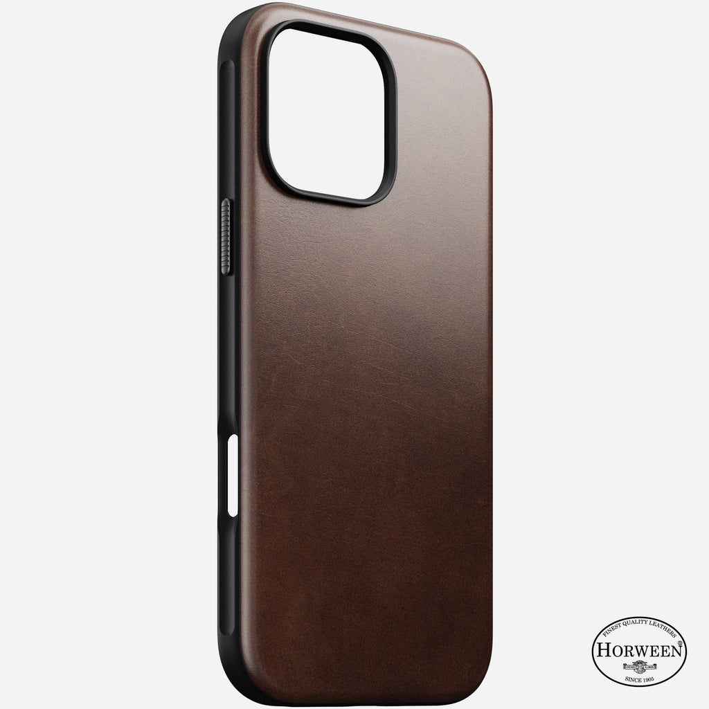 Nomad Modern Horween Leather Case for iPhone 16 Pro Max 6.9 - Brown