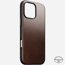 Load image into Gallery viewer, Nomad Modern Horween Leather Case for iPhone 16 Pro 6.3 - Brown