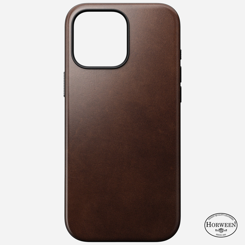 Nomad Modern Horween Leather Case for iPhone 16 Pro Max 6.9 - Brown