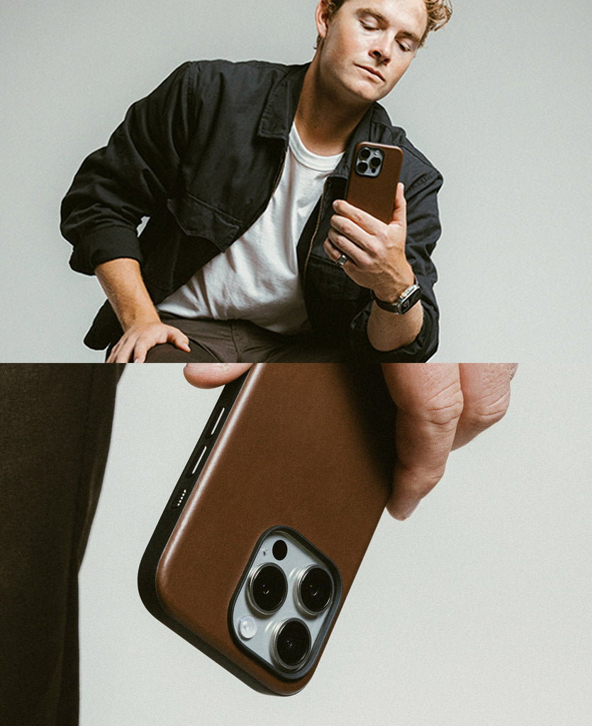 Nomad Modern Horween Leather Case for iPhone 16 Pro Max 6.9 - Brown