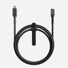 Load image into Gallery viewer, Nomad Lightning to USB C Cable 1.5M with Kevlar - Black