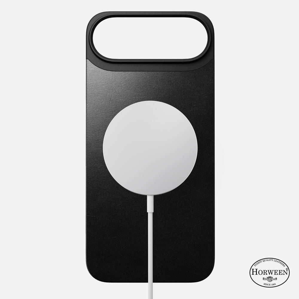 nomad horween case for iphone 17 air black patina finish