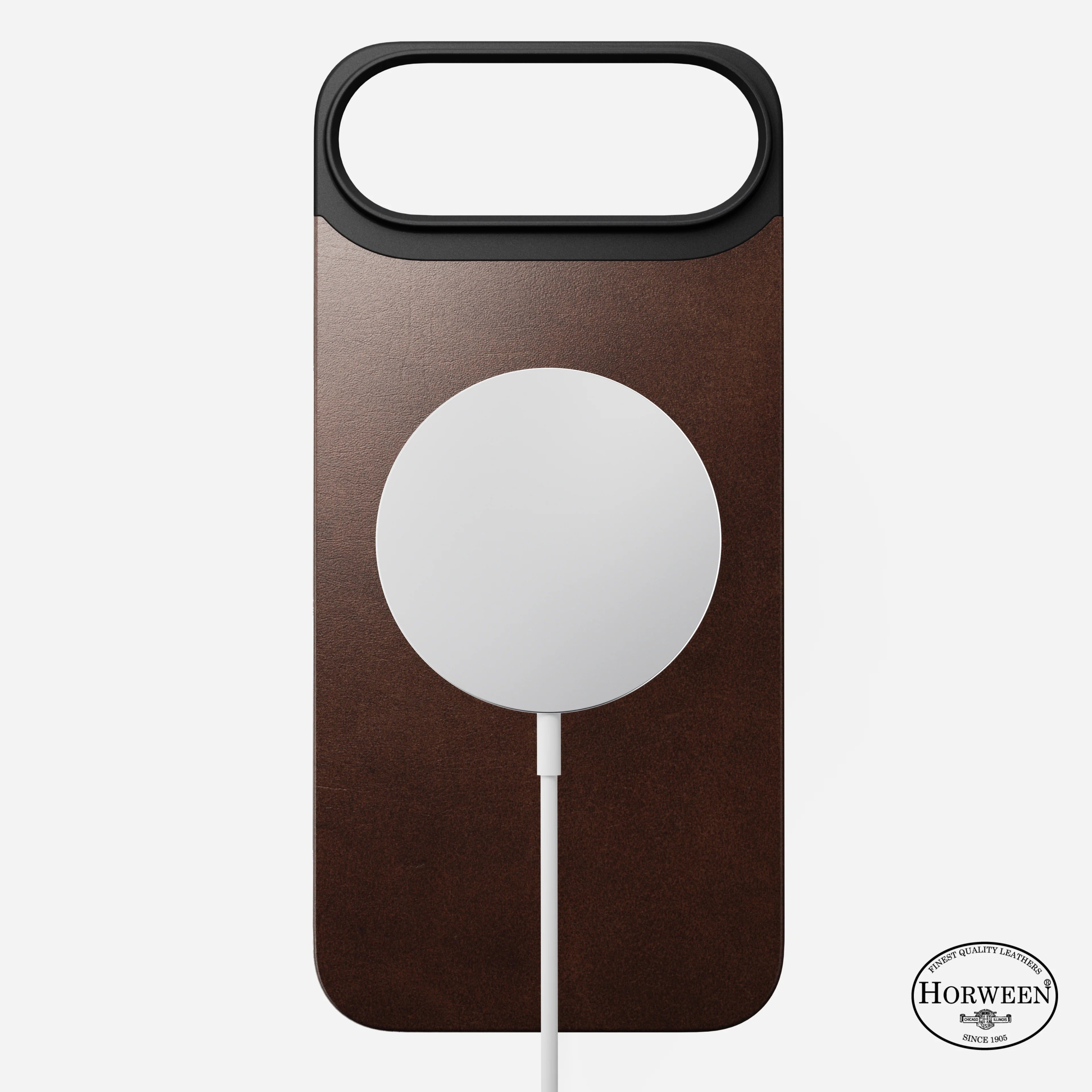 nomad horween case for iphone 17 air brown patina finish