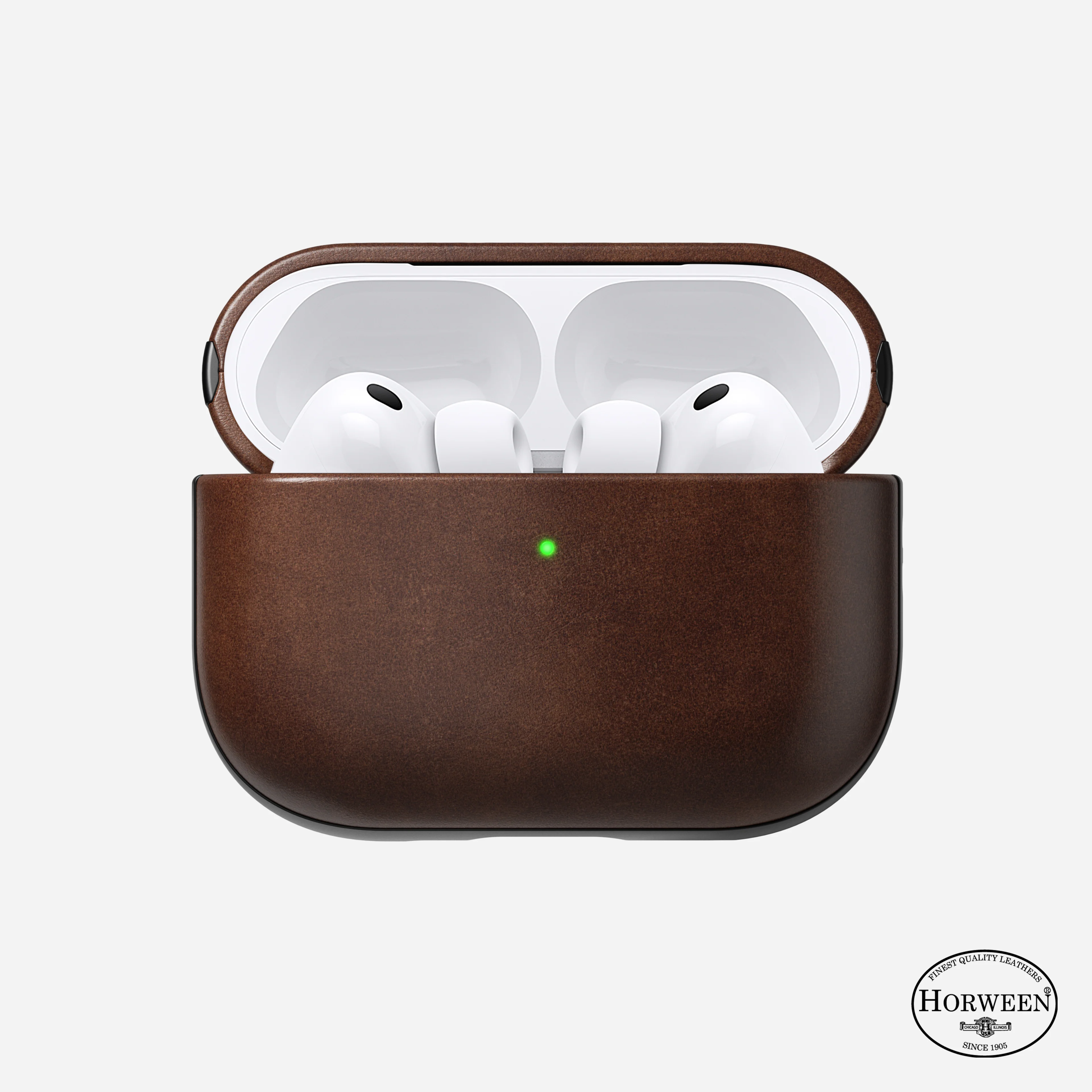Nomad Modern Horween Leather Case Airpod Pro 3 - Rustic Brown