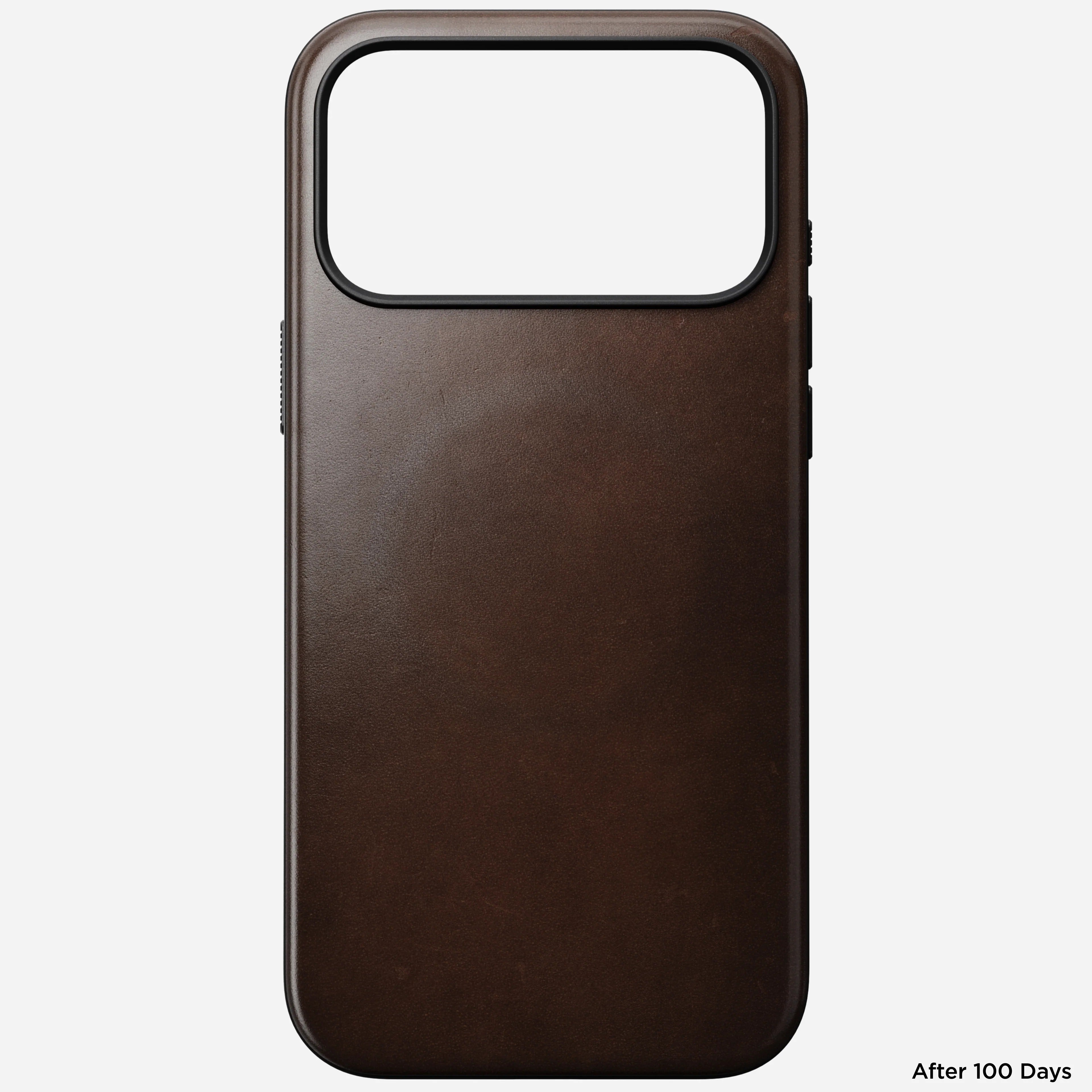 nomad modern case for iphone 17 pro max rustic brown magnetic charging