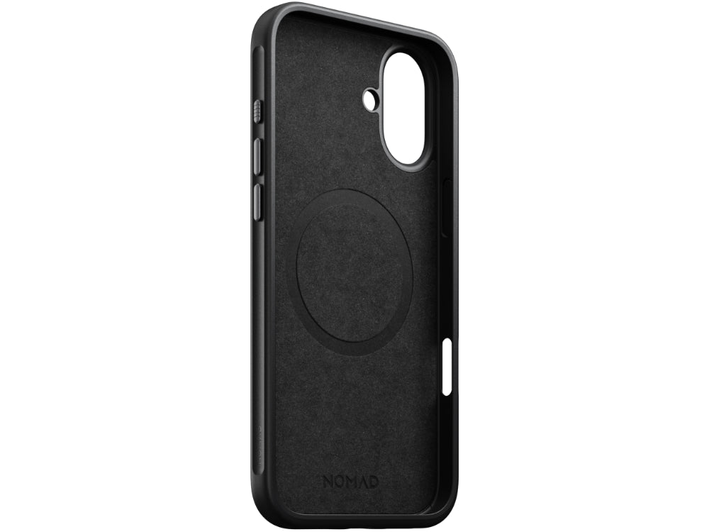 Nomad Modern Leather Case for iPhone 16 Plus 6.7 - Black