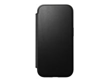 Load image into Gallery viewer, Nomad Modern Premium Leather Folio Case iPhone 16 Standard 6.1 - Black