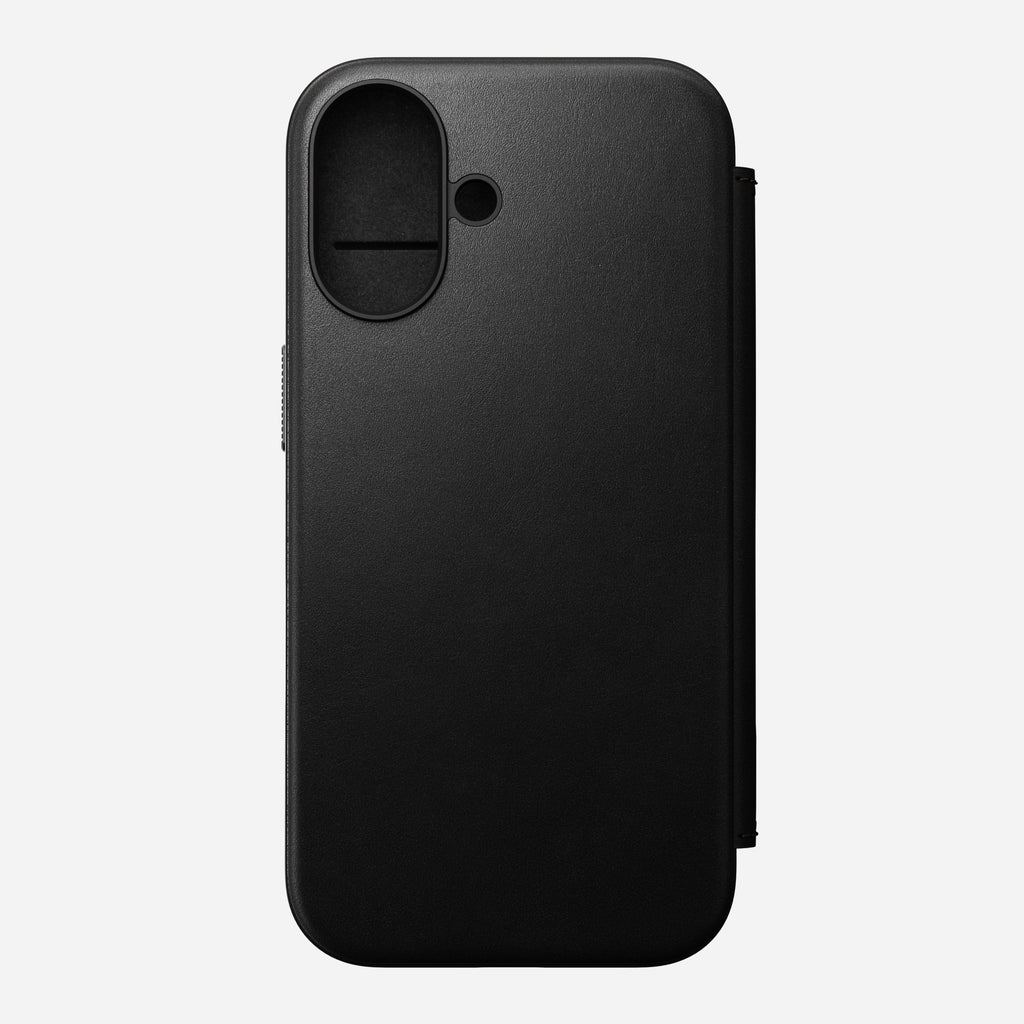 Nomad Modern Premium Leather Folio Case iPhone 16 Plus 6.7 - Black