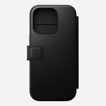 Load image into Gallery viewer, Nomad Modern Premium Leather Folio Case iPhone 16 Pro 6.3 - Black