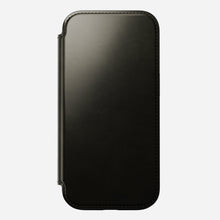 Load image into Gallery viewer, Nomad Modern Premium Leather Folio Case iPhone 16 Pro 6.3 - Black