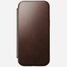 Load image into Gallery viewer, Nomad Modern Premium Leather Folio Case iPhone 16 Pro 6.3 - Brown