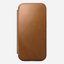 Load image into Gallery viewer, Nomad Modern Premium Leather Folio Case iPhone 16 Pro Max 6.9 - English Tan