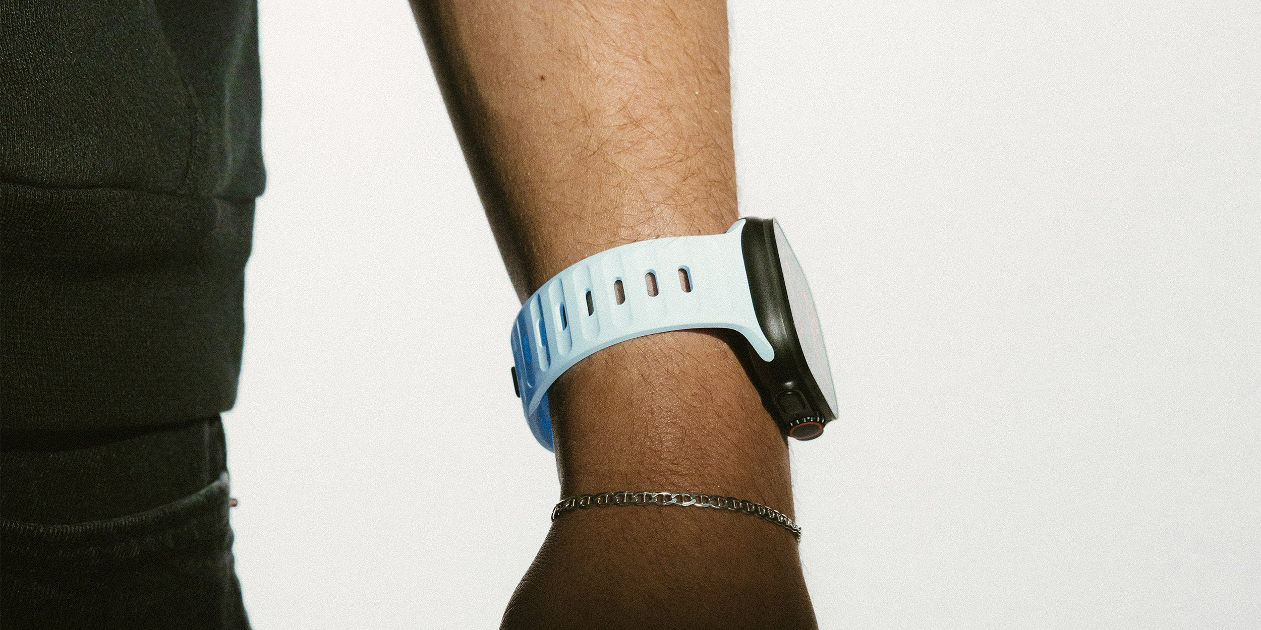 Nomad Sport Band Icy Blue Glow for Apple Watch 38-42mm – Limited Edition Glow 2.0