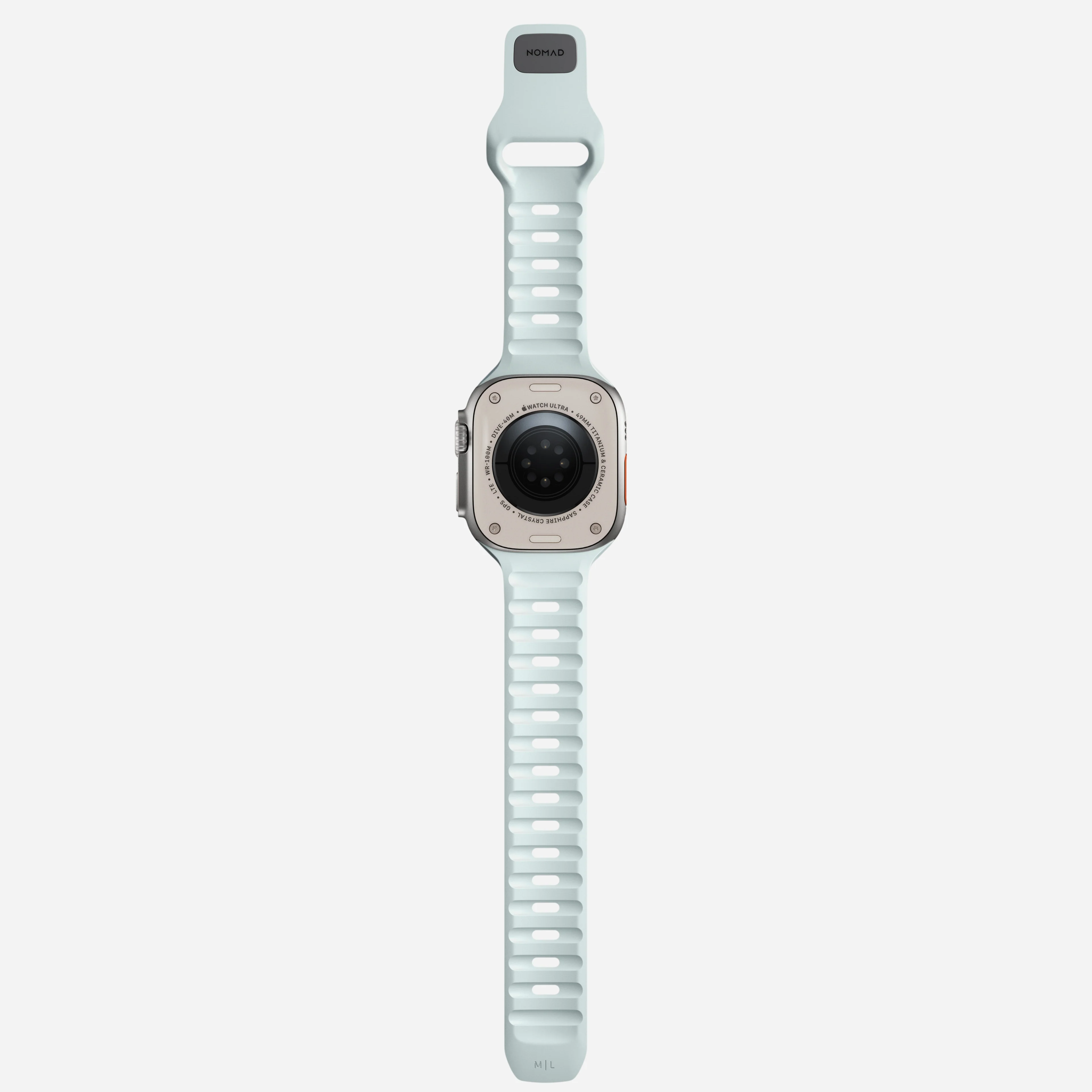 Nomad Sport Band Icy Blue Glow for Apple Watch 38-42mm – Limited Edition Glow 2.0