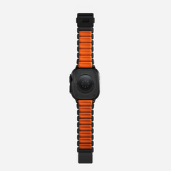 Nomad Stratos Titanium Apple Watch Ultra 1 - 3 / 42-49mm / Series 1-11 & SE - Black / Orange