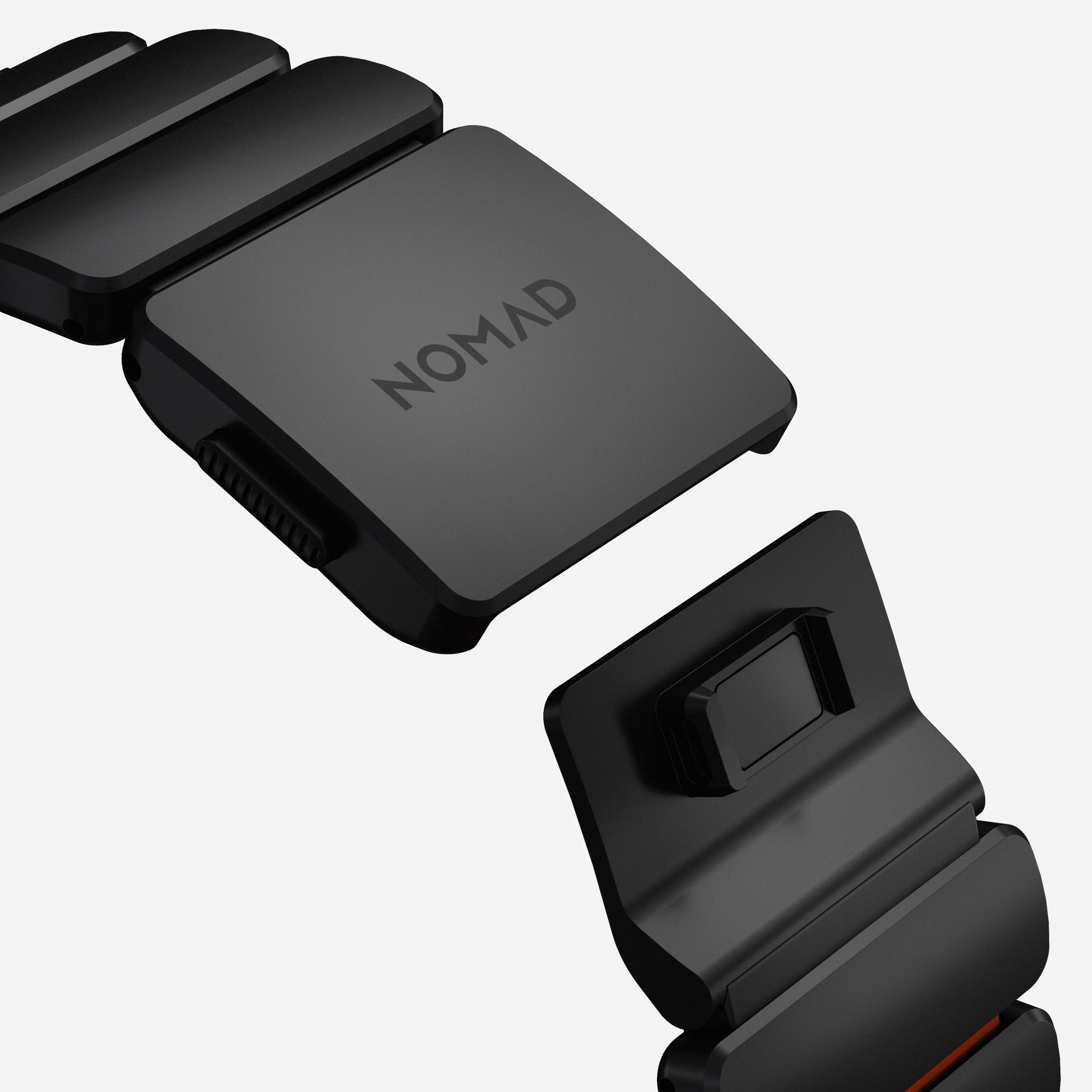 Nomad Stratos Titanium Apple Watch Ultra 1 - 3 / 42-49mm / Series 1-11 & SE - Black / Orange