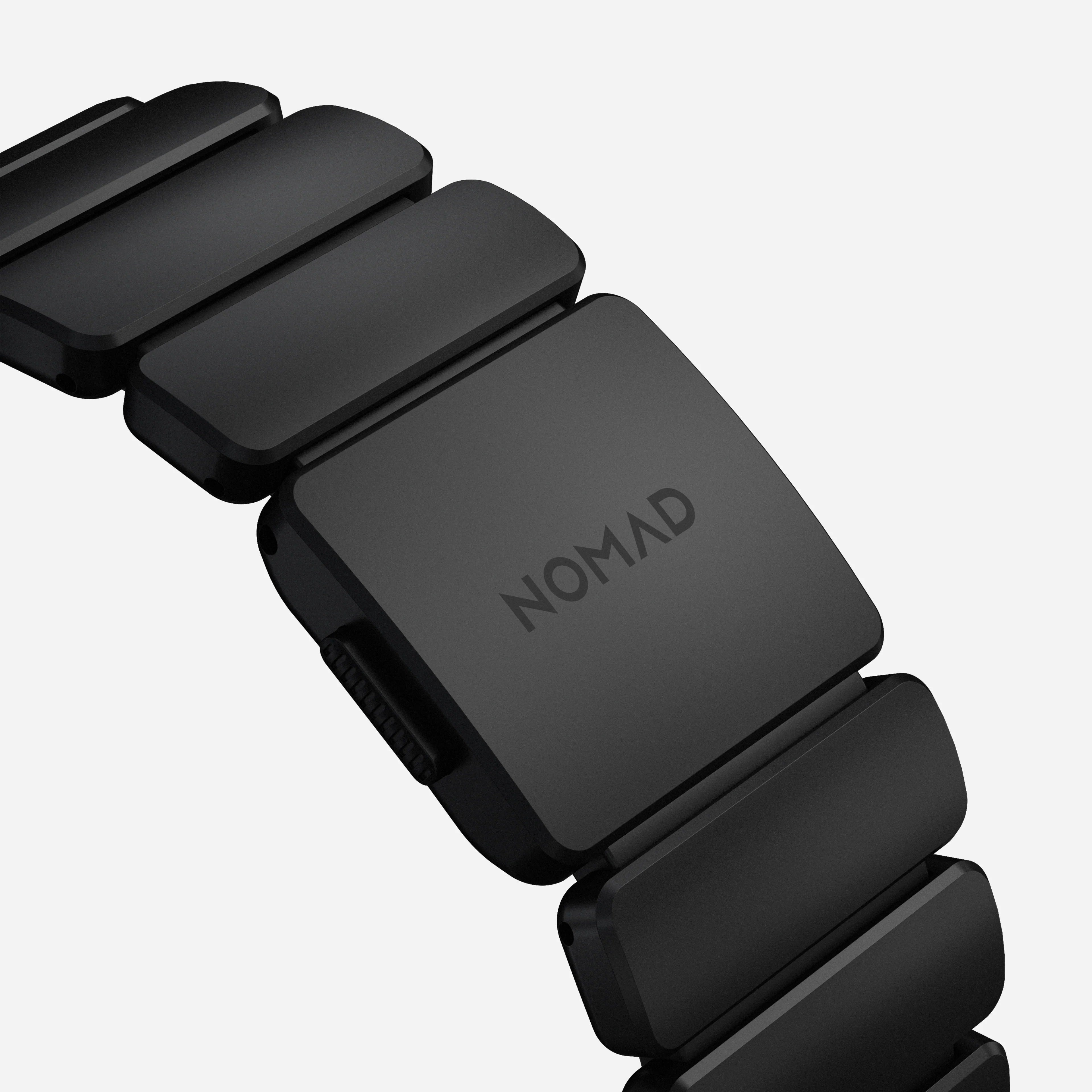 Nomad Stratos Titanium Apple Watch Ultra 1 - 3 / 42-49mm / Series 1-11 & SE - Black / Black