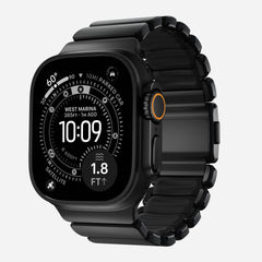 Nomad Stratos Titanium Apple Watch Ultra 1 - 3 / 42-49mm / Series 1-11 & SE - Black / Black