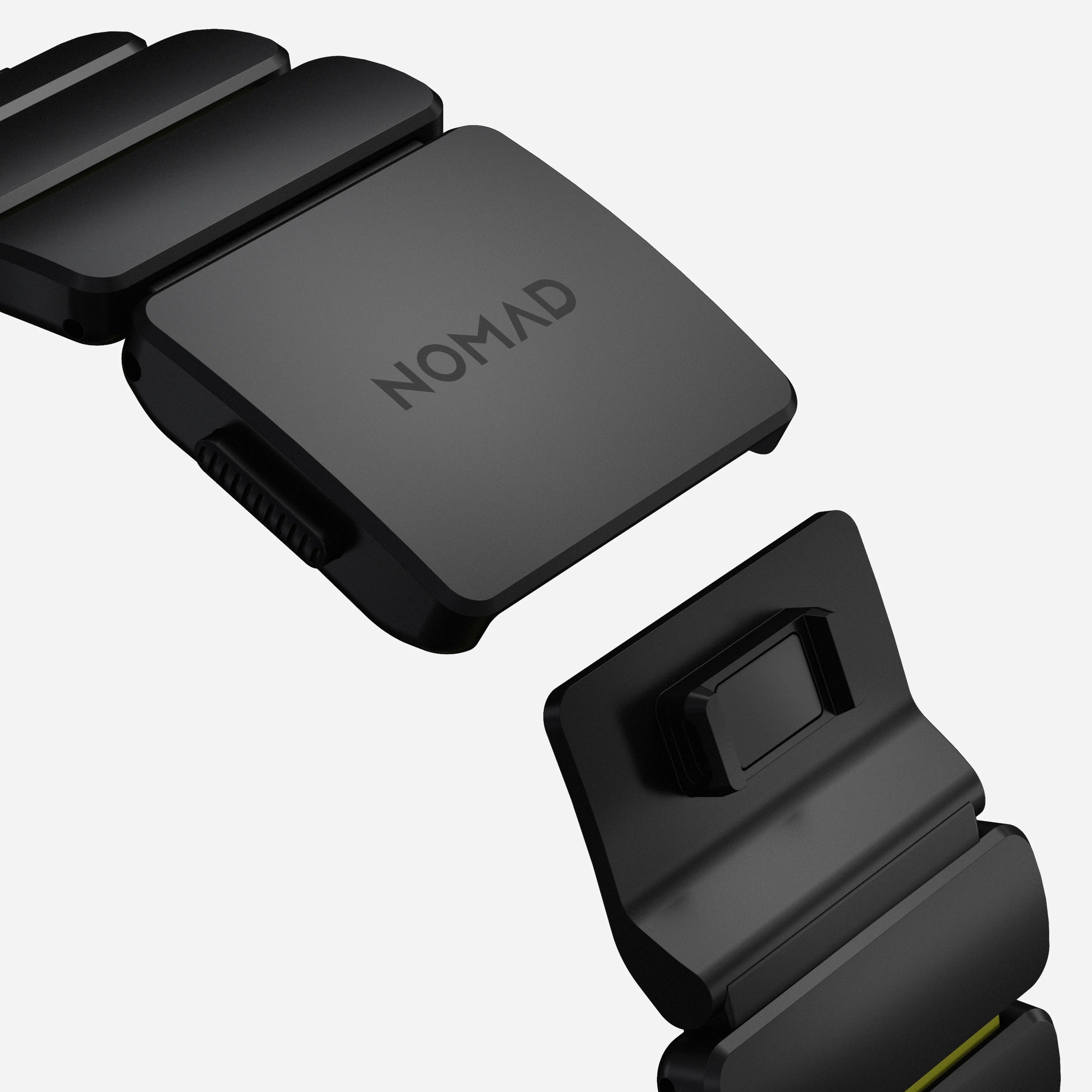 Nomad Stratos Titanium Apple Watch Ultra 1 - 3 / 42-49mm / Series 1-11 & SE - Black / Volt