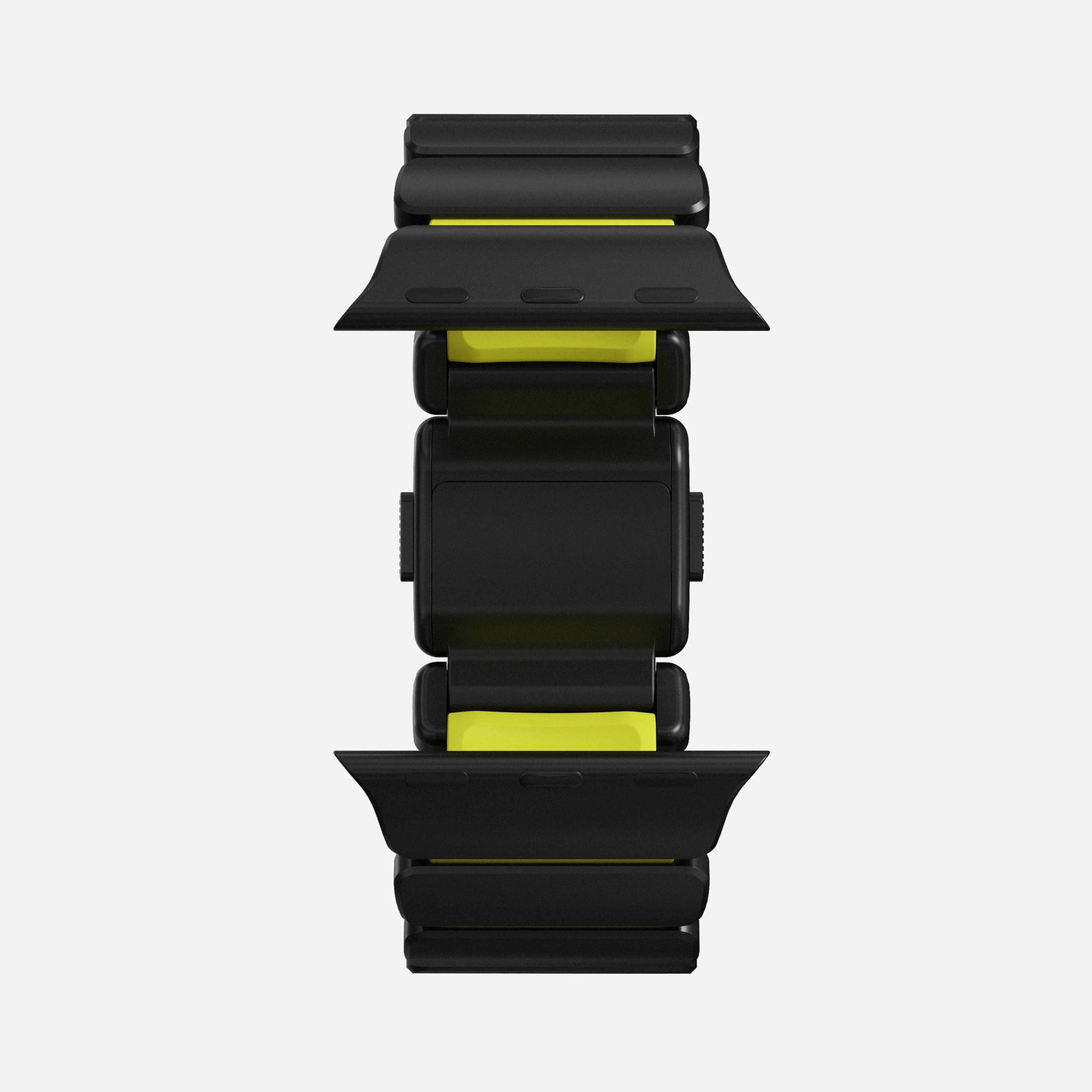 Nomad Stratos Titanium Apple Watch Ultra 1 - 3 / 42-49mm / Series 1-11 & SE - Black / Volt