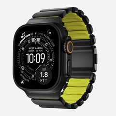Nomad Stratos Titanium Apple Watch Ultra 1 - 3 / 42-49mm / Series 1-11 & SE - Black / Volt