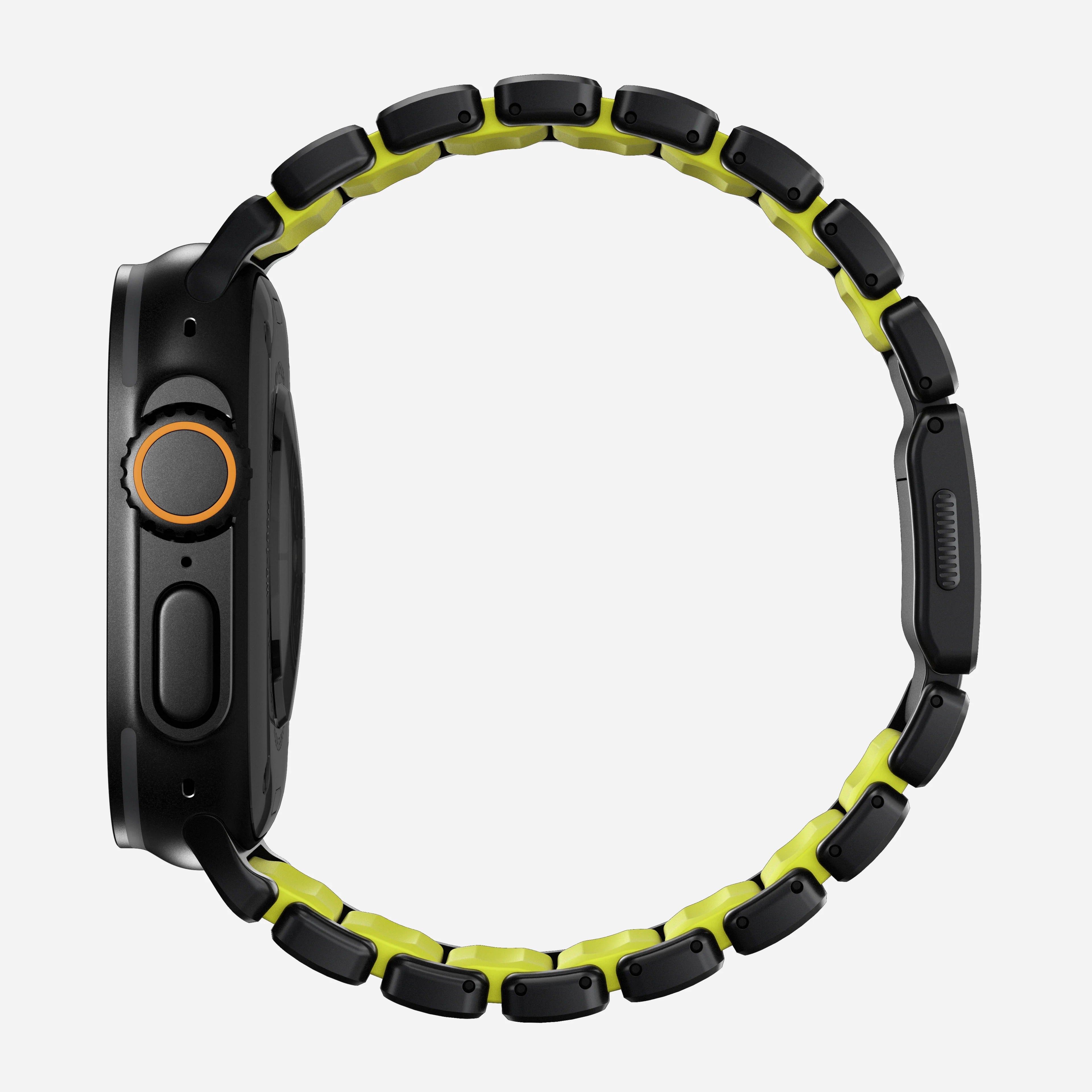 Nomad Stratos Titanium Apple Watch Ultra 1 - 3 / 42-49mm / Series 1-11 & SE - Black / Volt