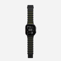 Nomad Stratos Titanium Apple Watch Ultra 1 - 3 / 42-49mm / Series 1-11 & SE - Black / Volt