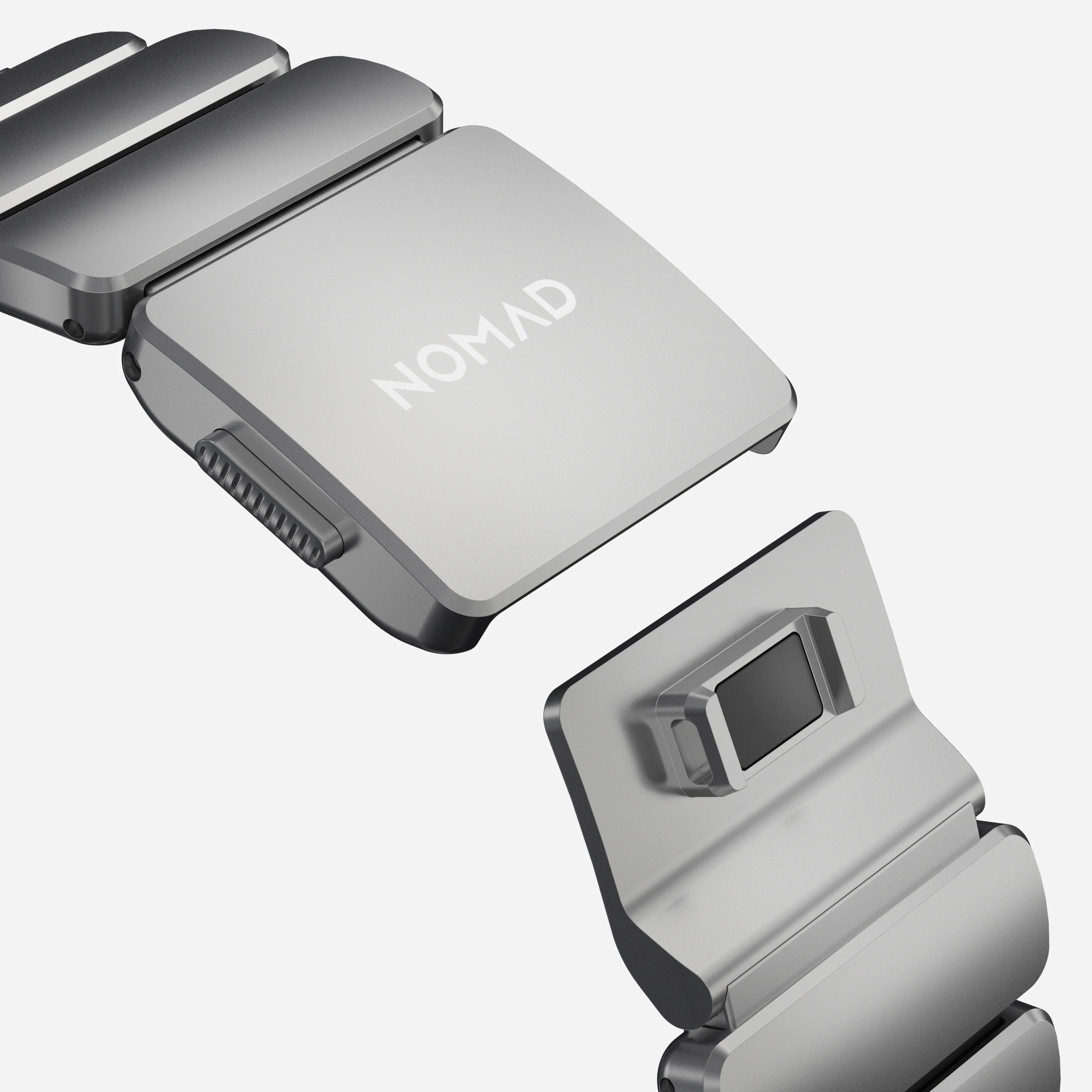 Nomad Stratos Titanium Apple Watch Ultra 1 - 3 / 42-49mm / Series 1-11 & SE - Natural Titanium / Black