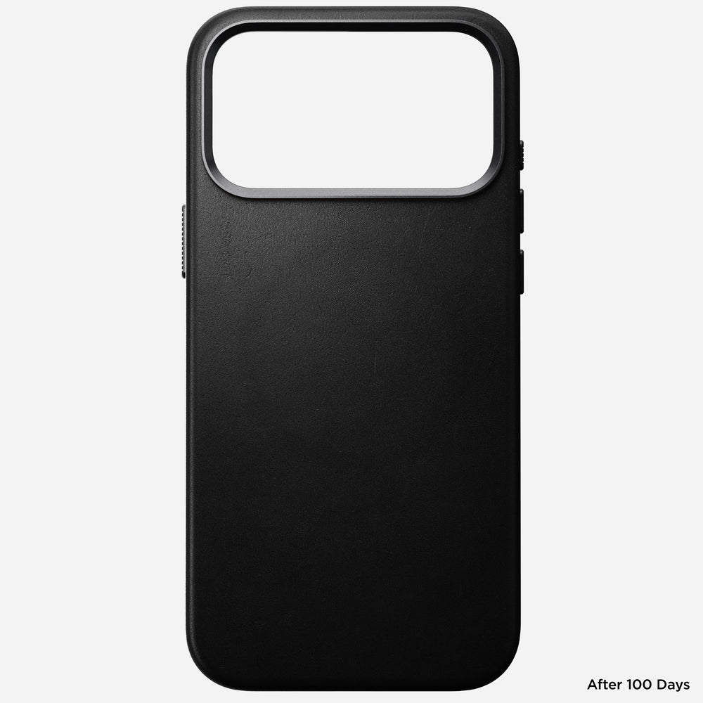 nomad leather case for iphone 17 pro max black back protection