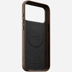 nomad leather case for iphone 17 pro max brown back protection