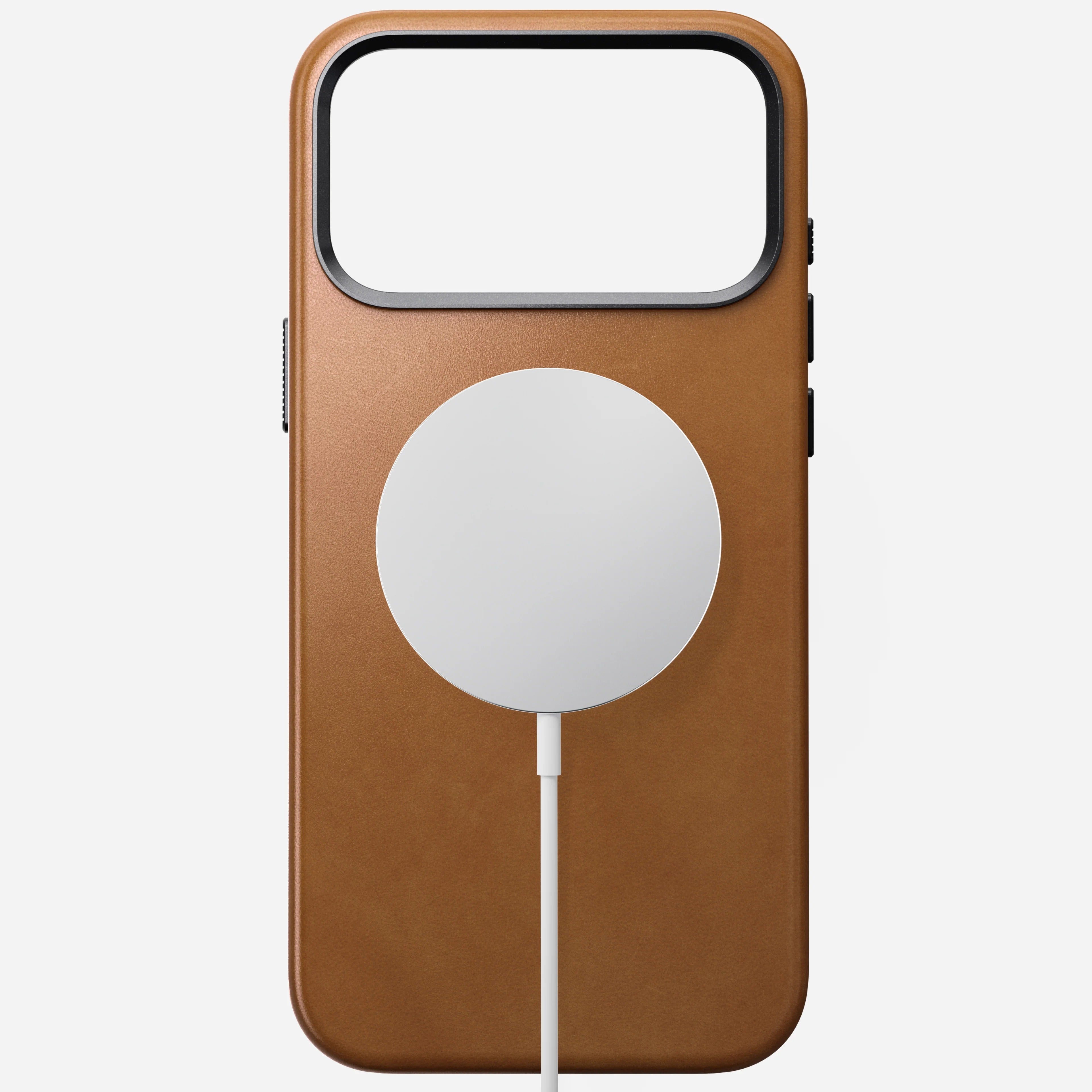nomad leather case for iphone 17 pro english tan patina finish