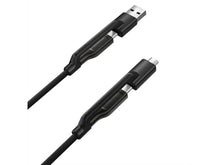 Load image into Gallery viewer, Built-in USB-A and Micro USB adapters displayed